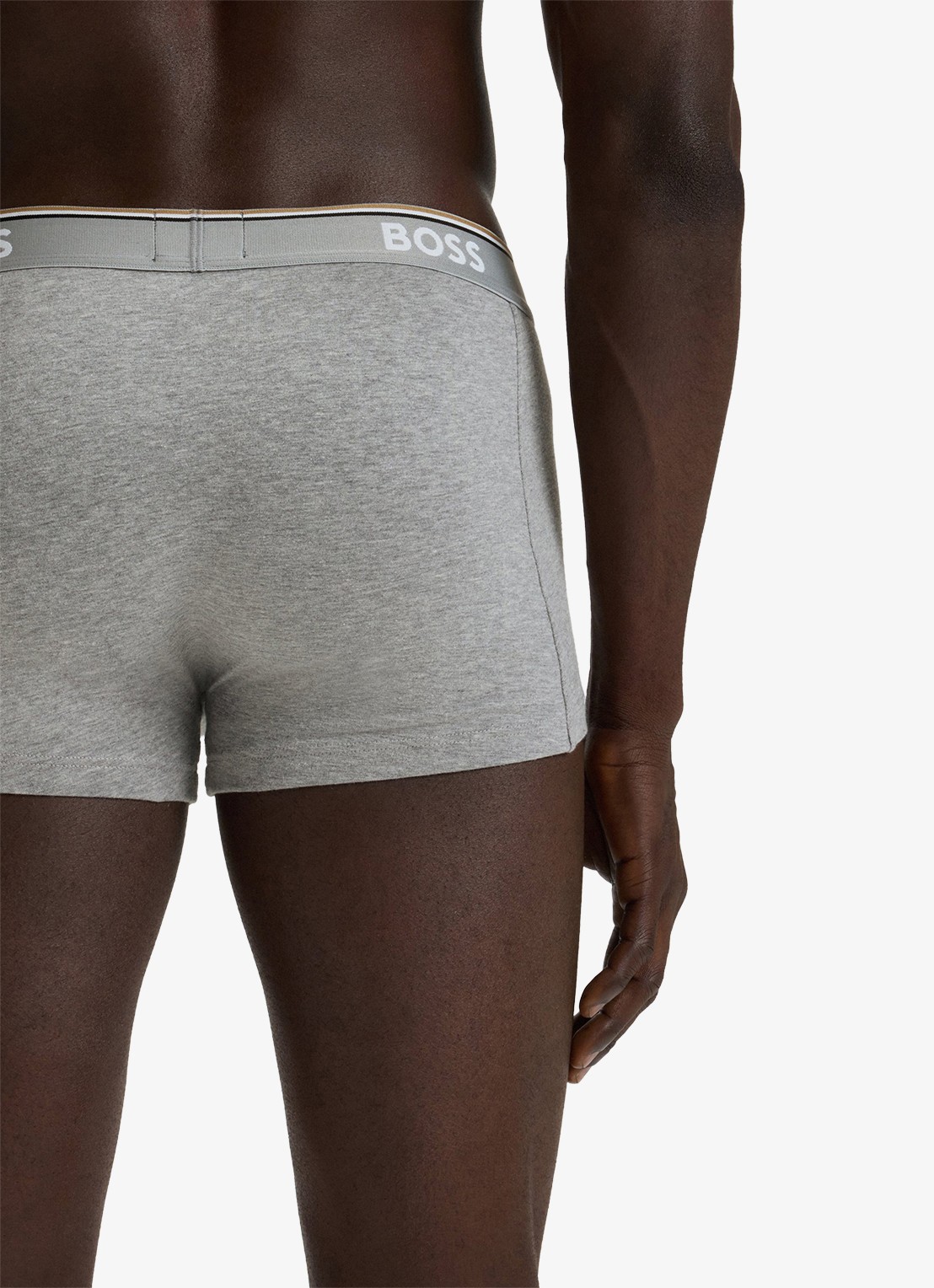 BOSS Boxershorts met logoband in 3-pack - detail 5 grijs