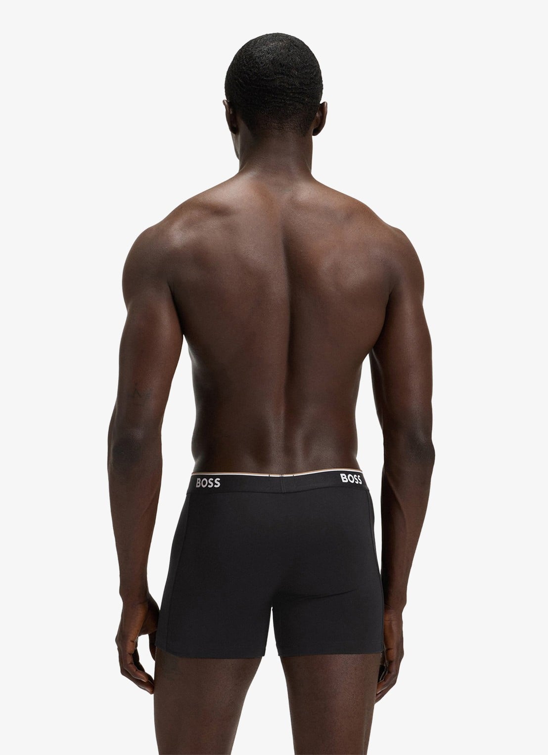 BOSS Boxershorts met logoband in 3-pack - achterkant zwart