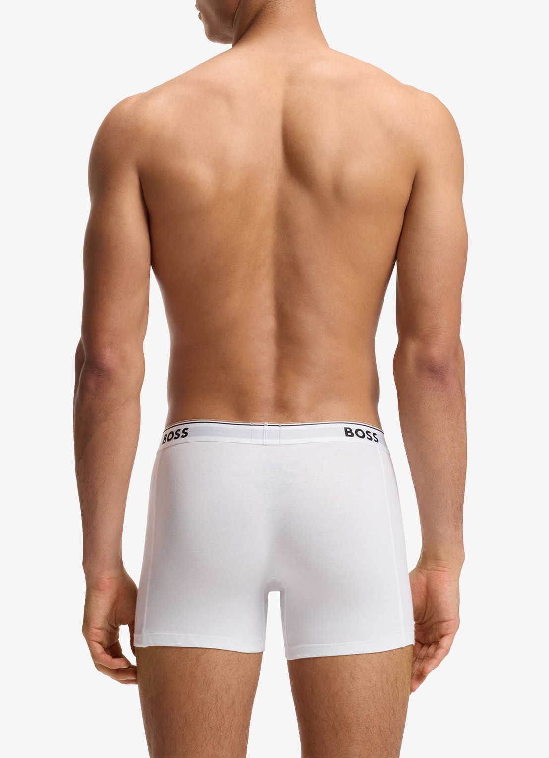 BOSS Boxershorts met logoband in 3-pack - achterkant 4 gebroken wit