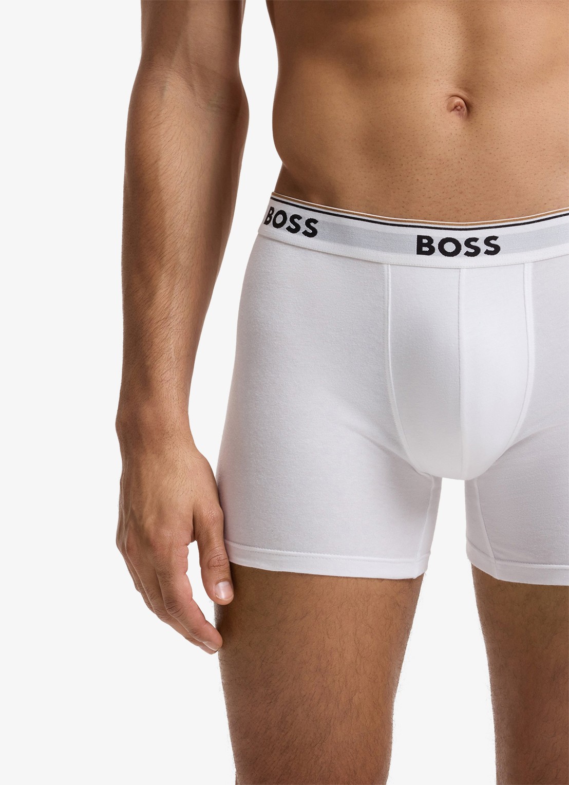 BOSS Boxershorts met logoband in 3-pack - detail 3 gebroken wit