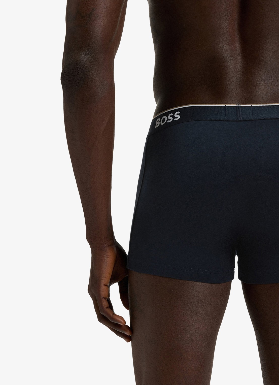 BOSS Boxershorts met logoband in 3-pack - detail 5 blauwgrijs