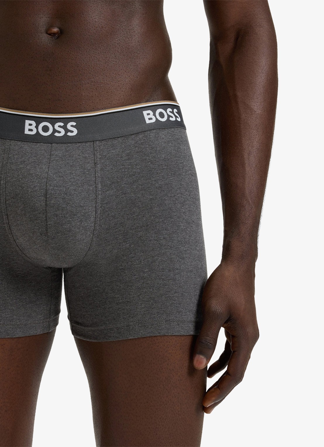 BOSS Boxershorts met logoband in 3-pack - detail 4 grijs