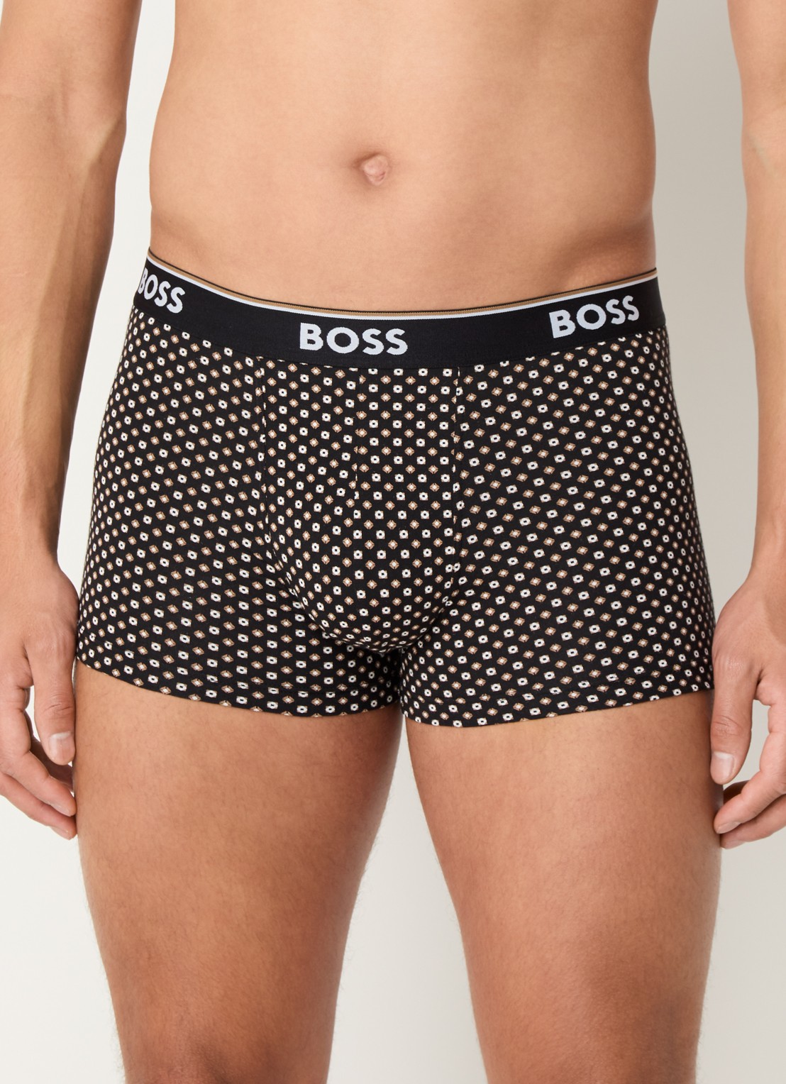 BOSS Boxershorts met logoband in 3-pack - detail zwart