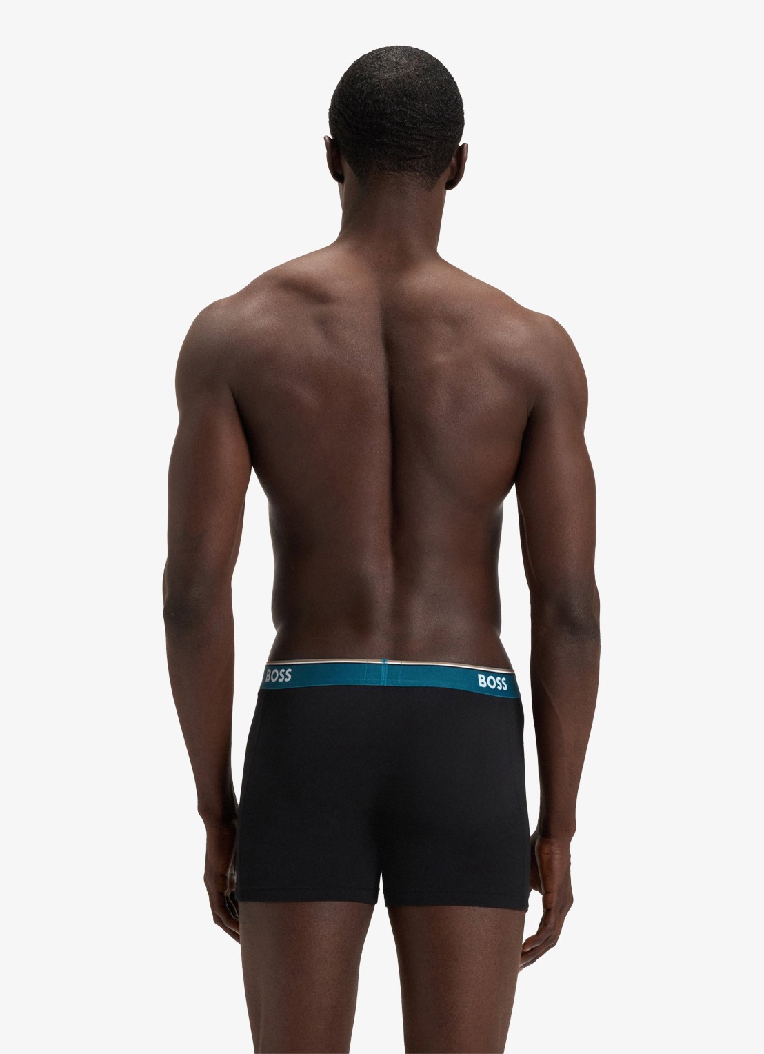 BOSS Boxershorts met logoband in 3-pack - achterkant 3 petrol