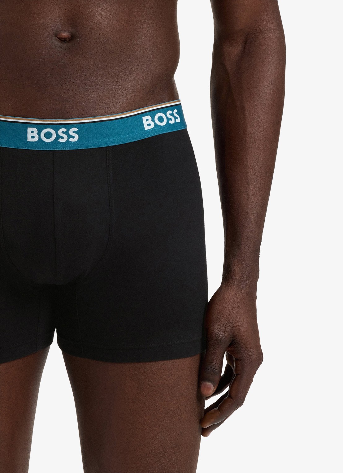 BOSS Boxershorts met logoband in 3-pack - detail 2 petrol