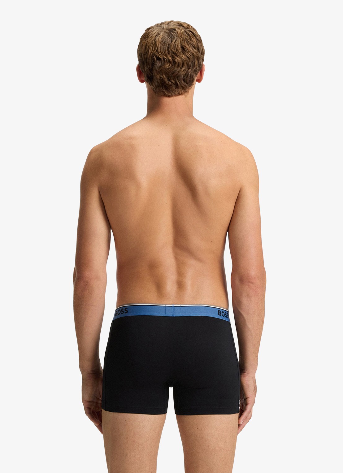 BOSS Boxershorts met logoband in 3-pack - achterkant black-003 / zwart