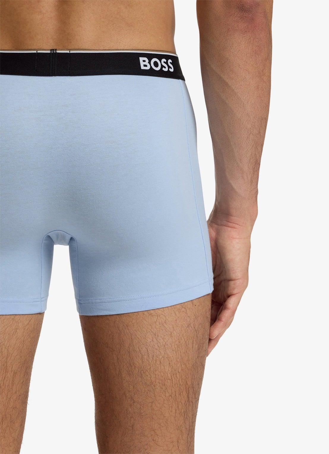 BOSS Boxershorts met logoband in 3-pack - detail 5 open blue-462 / blauw