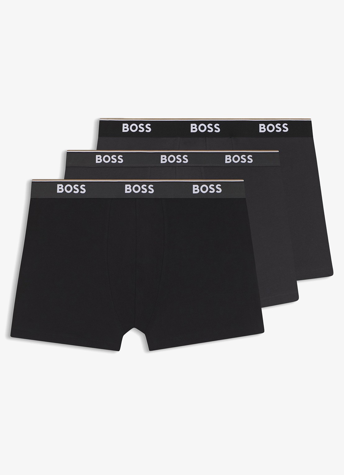 BOSS Boxershorts met logoband in 3-pack - voorkant 5 open miscellaneous-973 / multicolor