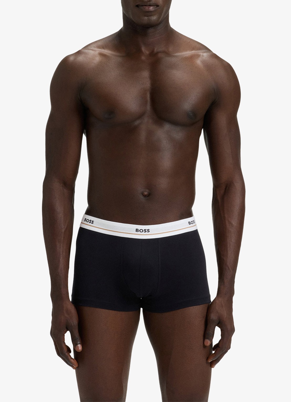 BOSS Boxershorts met logoband in 5-pack - voorkant 3 zwart