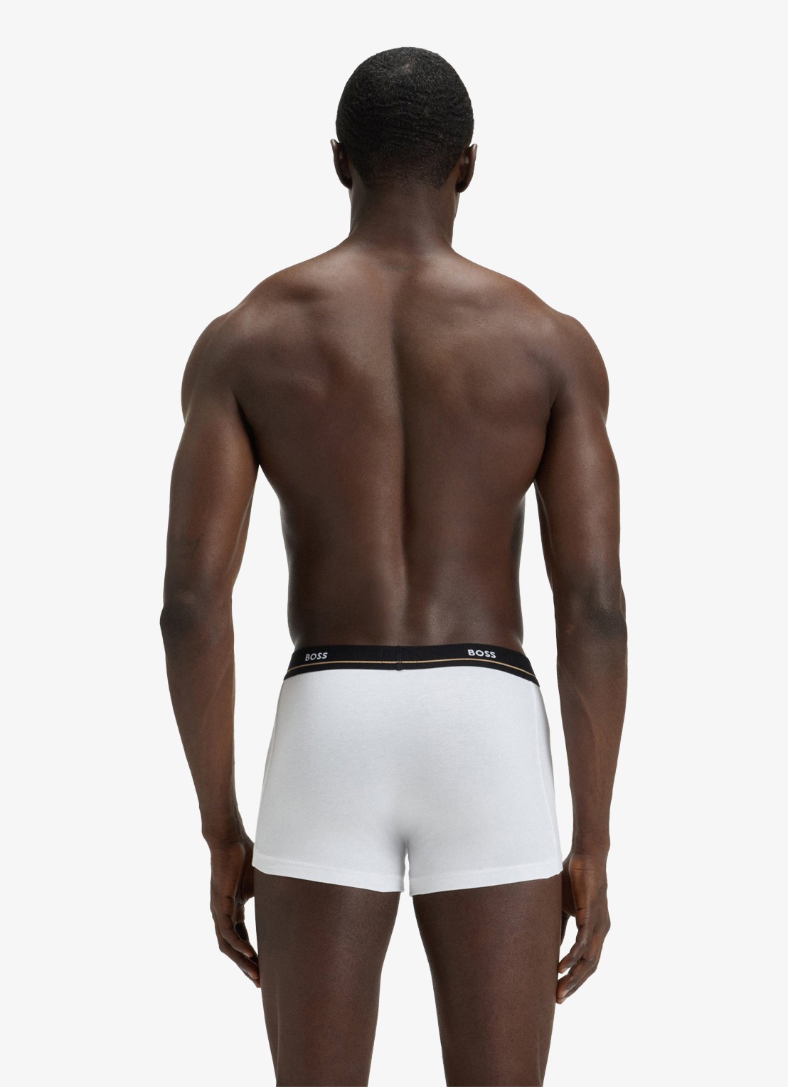 BOSS Boxershorts met logoband in 5-pack - achterkant donkerblauw