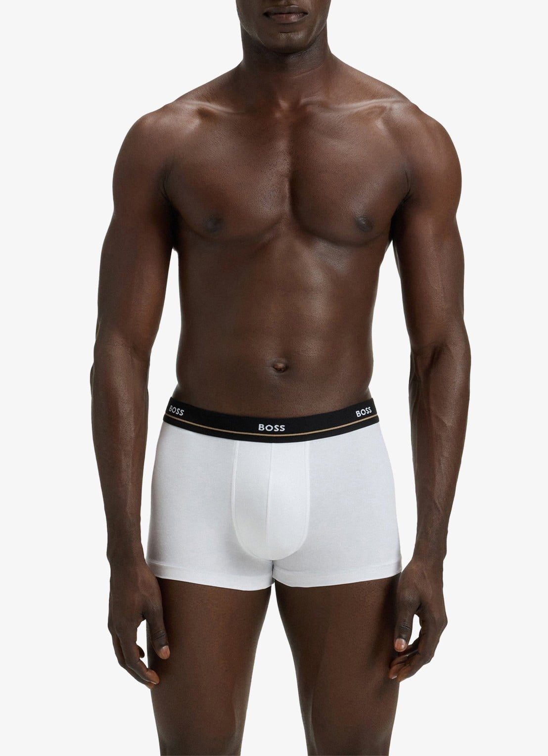 BOSS Boxershorts met logoband in 5-pack - voorkant 3 donkerblauw