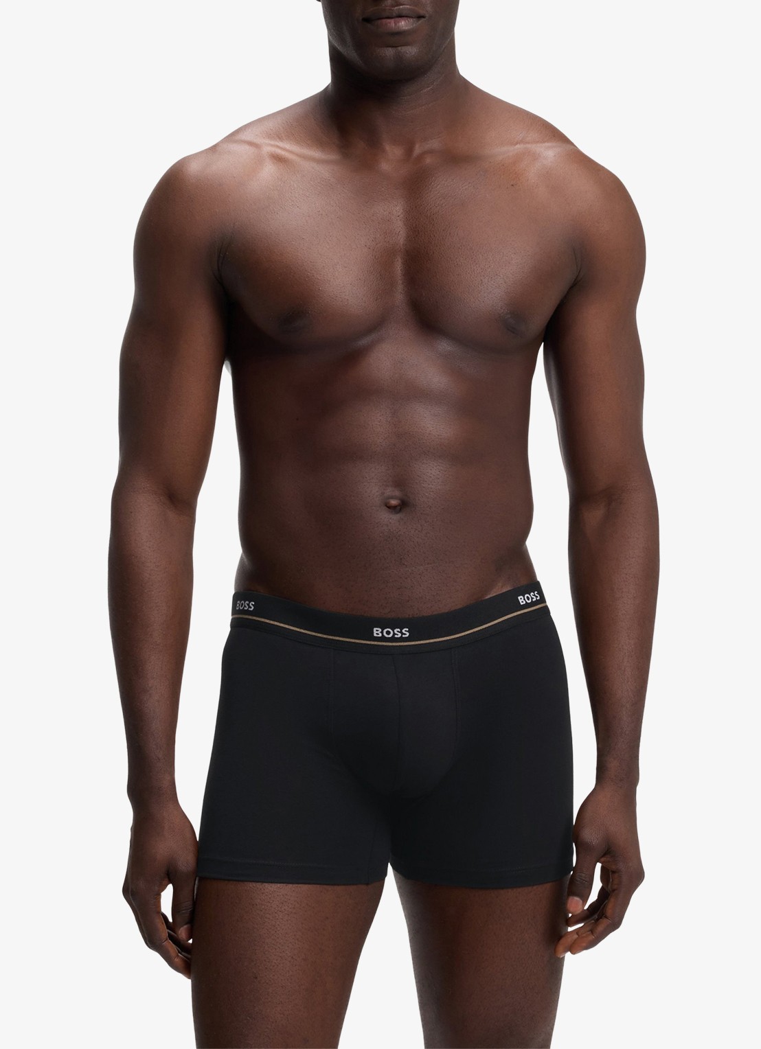 BOSS Boxershorts met logoband in 5-pack - detail zwart