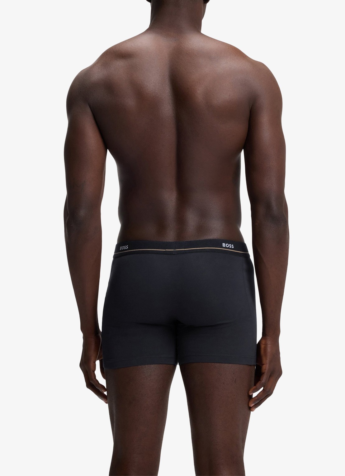 BOSS Boxershorts met logoband in 5-pack - achterkant 4 donkerblauw