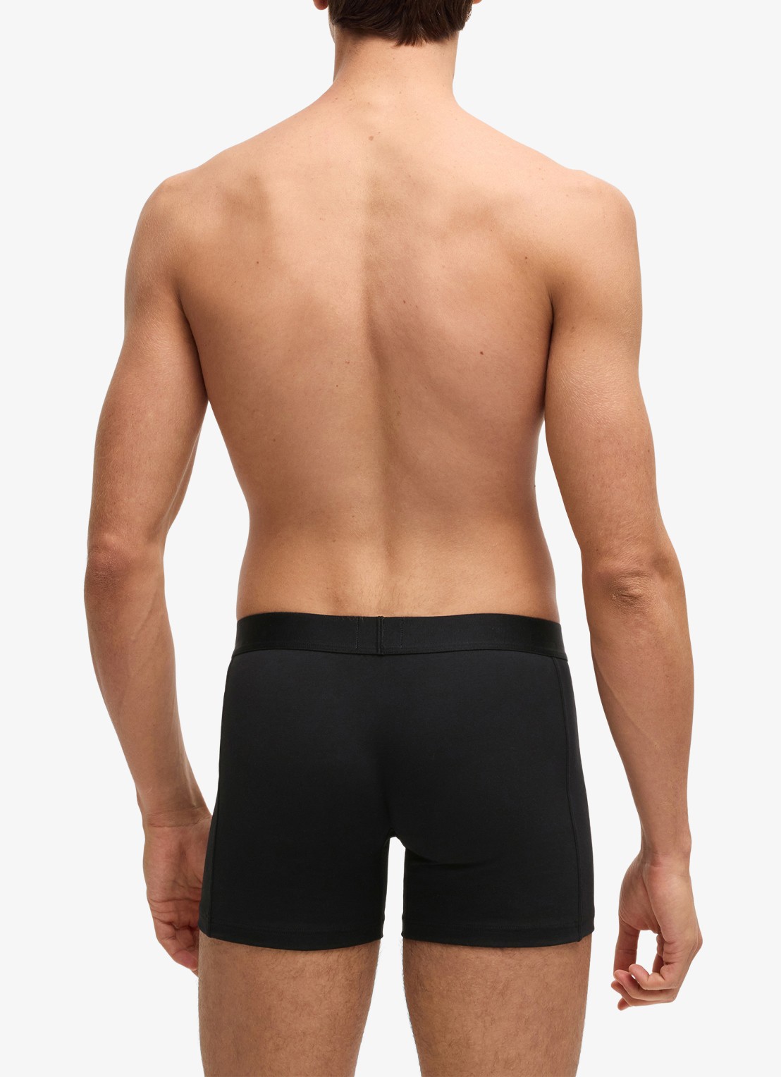 BOSS Boxershorts van  katoen in 3-pack - achterkant 2 zwart