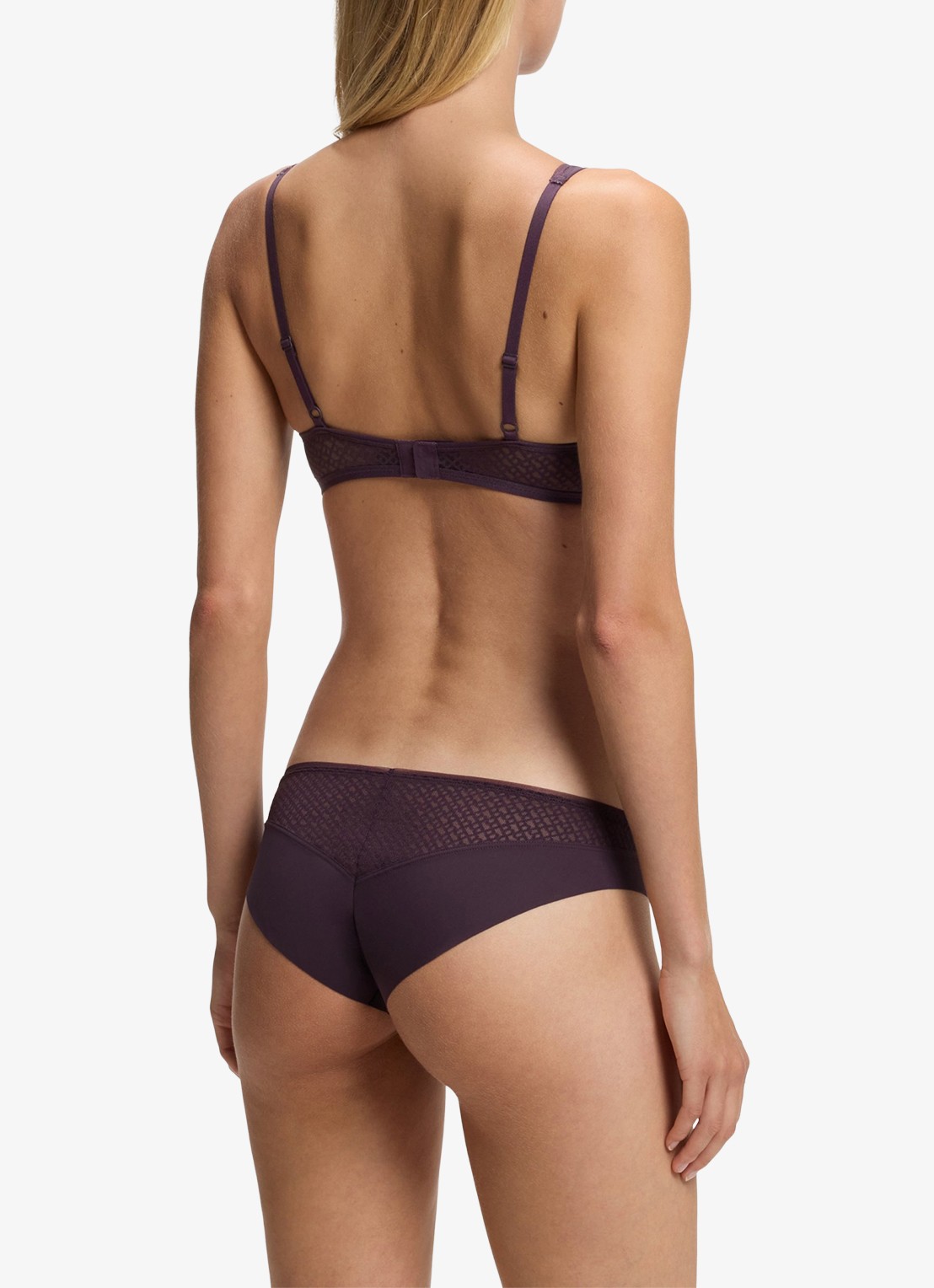 BOSS Bralette van kant - achterkant 5 dark purple-505 / paars
