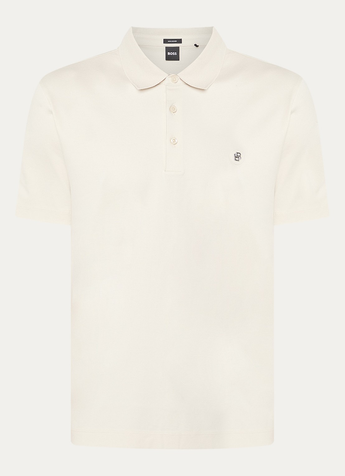 BOSS C-Pariss regular fit polo met logo - voorkant 2 beige
