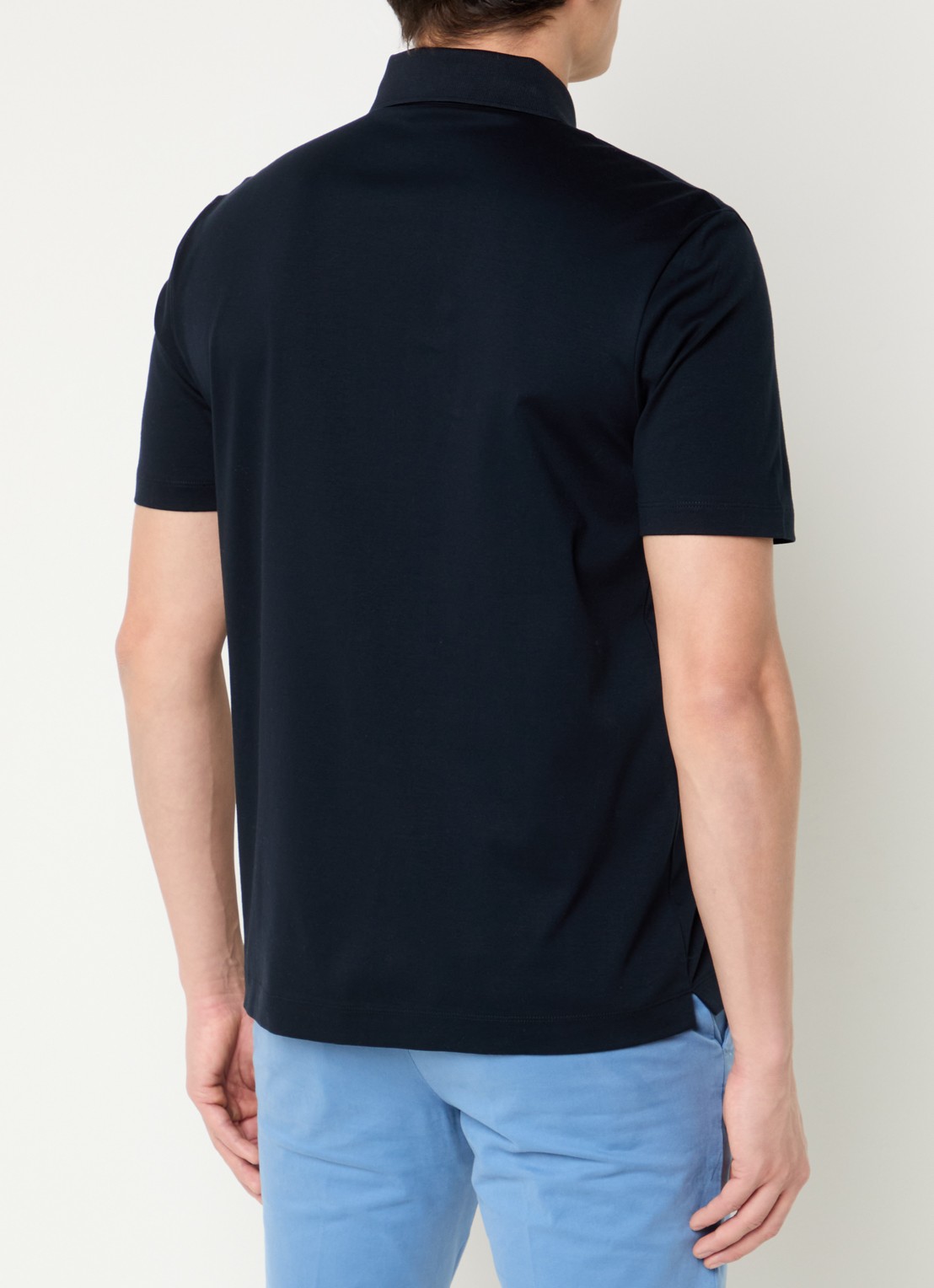 BOSS C-Pariss regular fit polo met logo - achterkant 2 donkerblauw