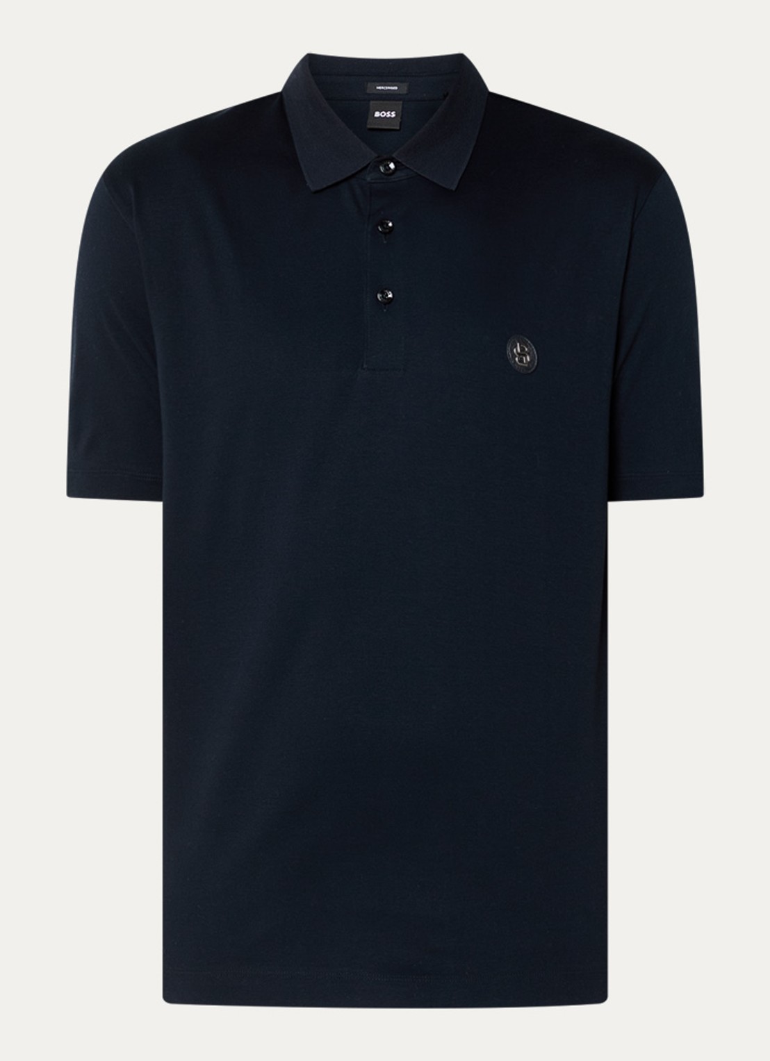 BOSS C-Pariss regular fit polo met logo - voorkant 3 donkerblauw