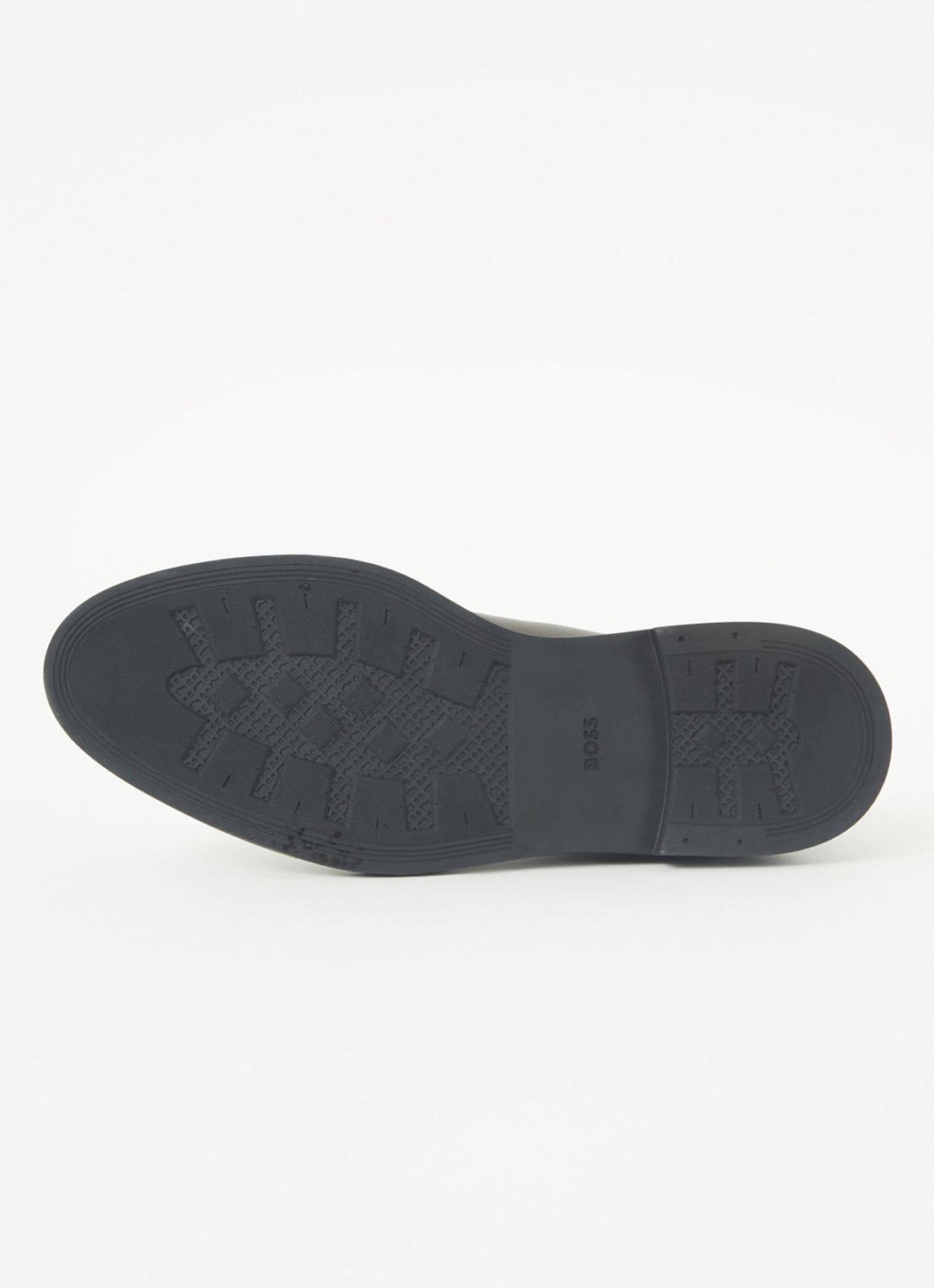 BOSS Calev chelsea boot van leer - detail 3 donkerbruin