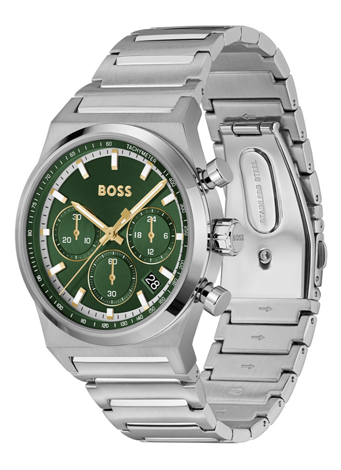 BOSS Candor Chrono horloge HB1514220 - detail zilver