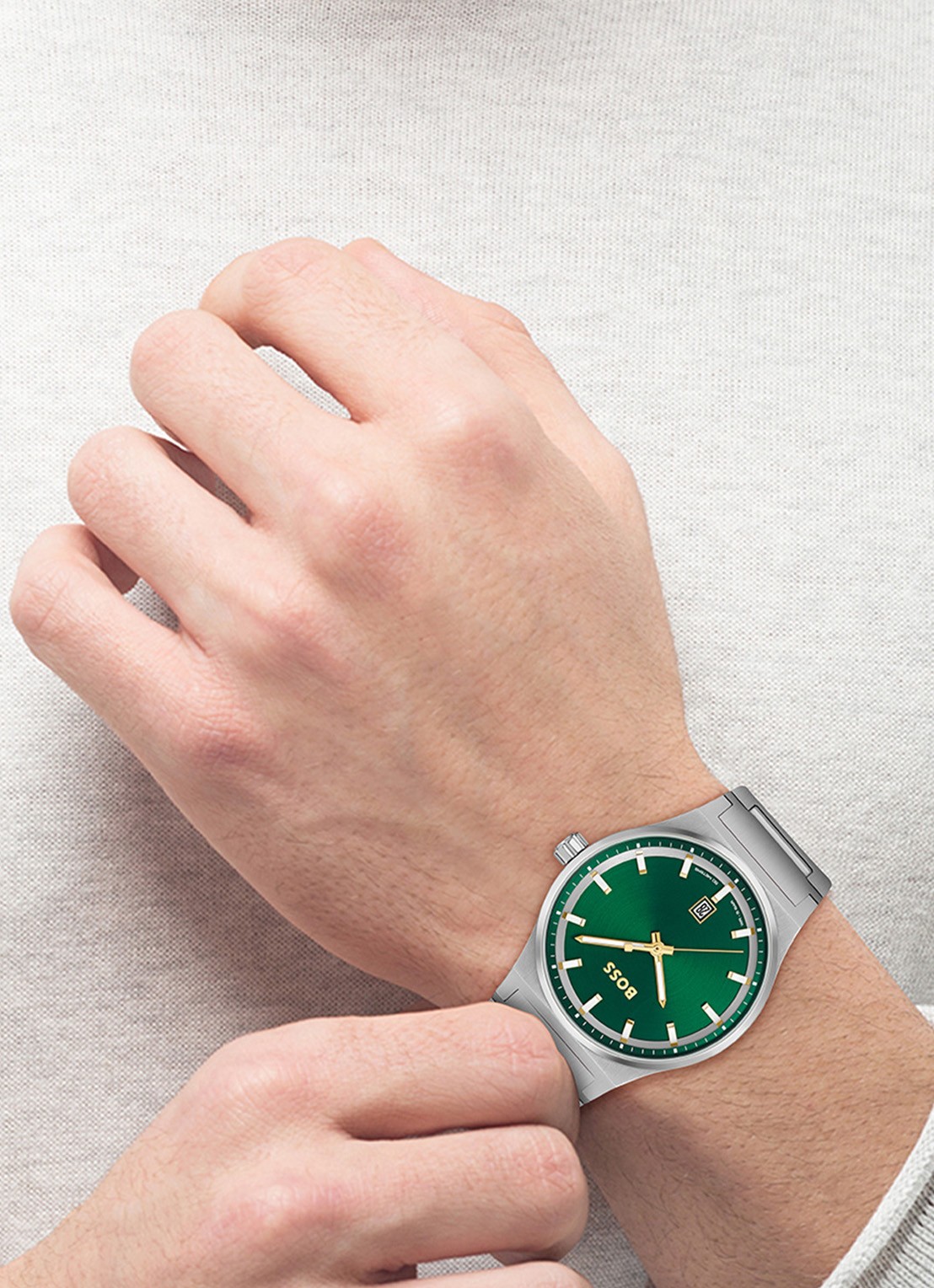 BOSS Candor horloge HB1514079 - voorkant 4 zilver