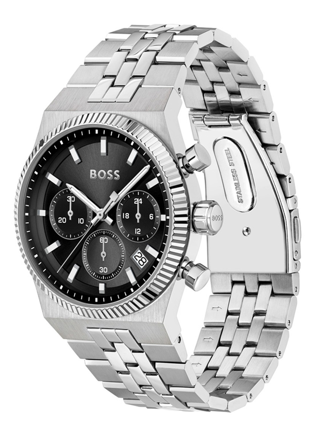 BOSS Candor Prime horloge HB1514307  - detail zilver