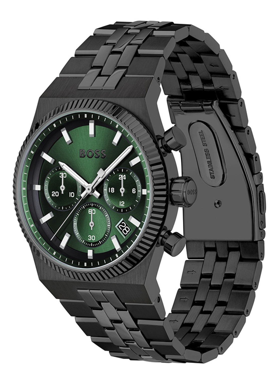 BOSS Candor Prime horloge  HB1514308  - detail 3 zwart