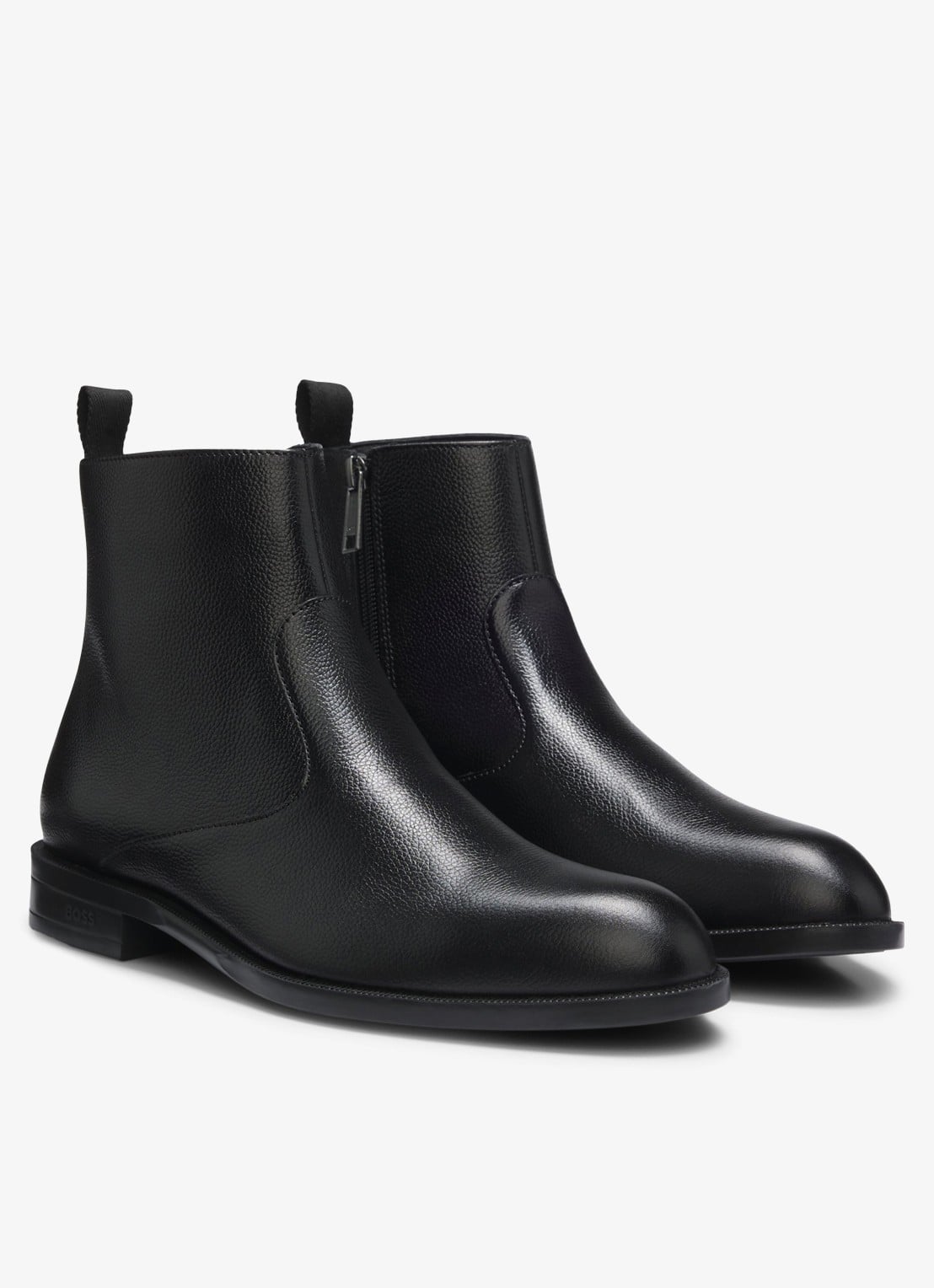 BOSS Chelsea boot van leer  - detail 3 zwart