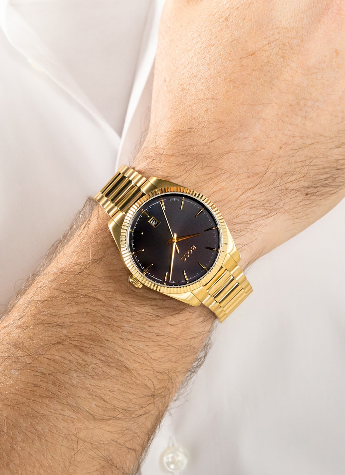 BOSS Cheswick horloge HB1514312  - voorkant 2 goud
