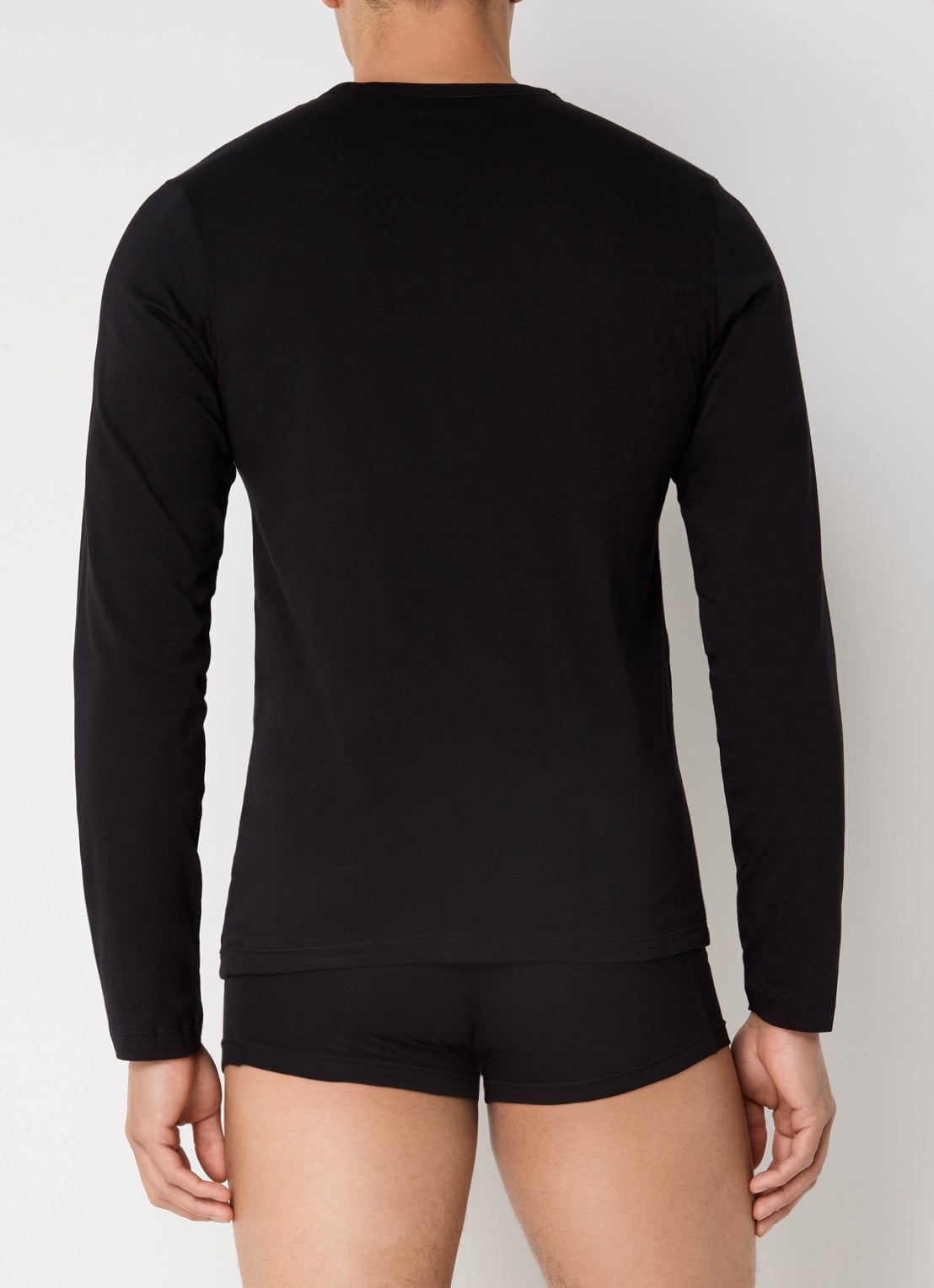 BOSS Classic longsleeve met logo in 3-pack - achterkant 2 donkerblauw