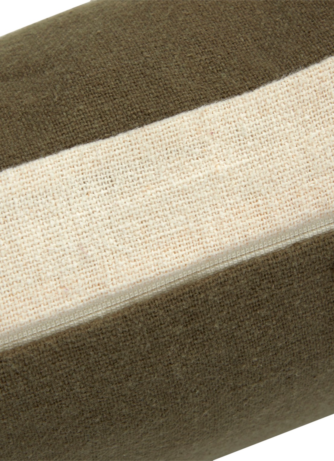 BOSS Clayton sierkussenhoes van linnen 31 x 55 cm - detail 3 bruin