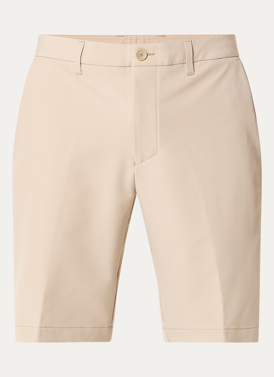 BOSS Commuter loose fit korte broek met steekzakken - voorkant medium beige-269 / beige