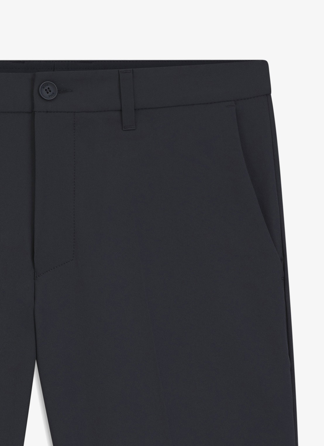 BOSS Commuter loose fit korte broek met steekzakken - detail 7 dark blue-402 / blauw