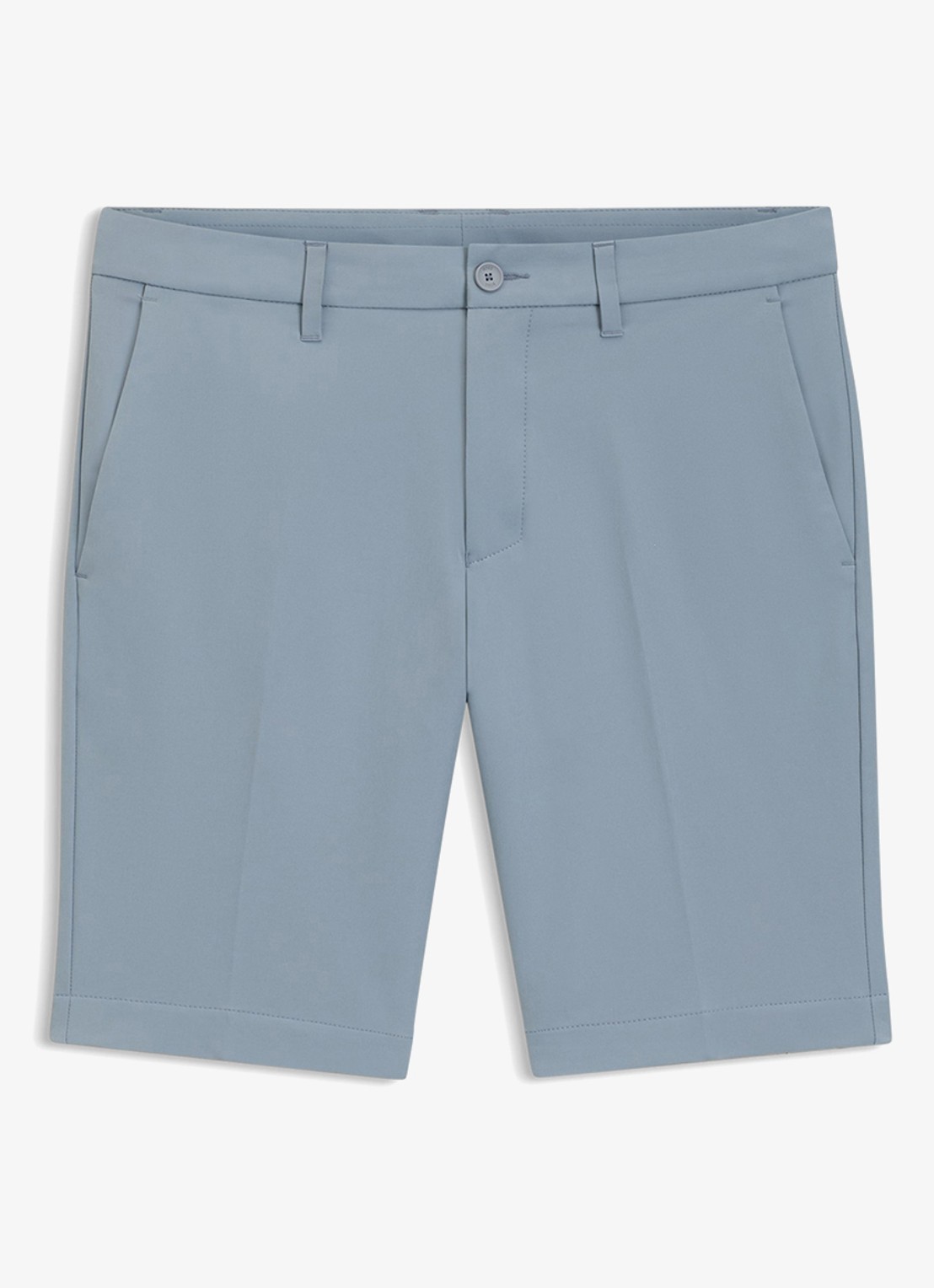 BOSS Commuter loose fit korte broek met steekzakken - voorkant 9 dark grey-026 / grijs