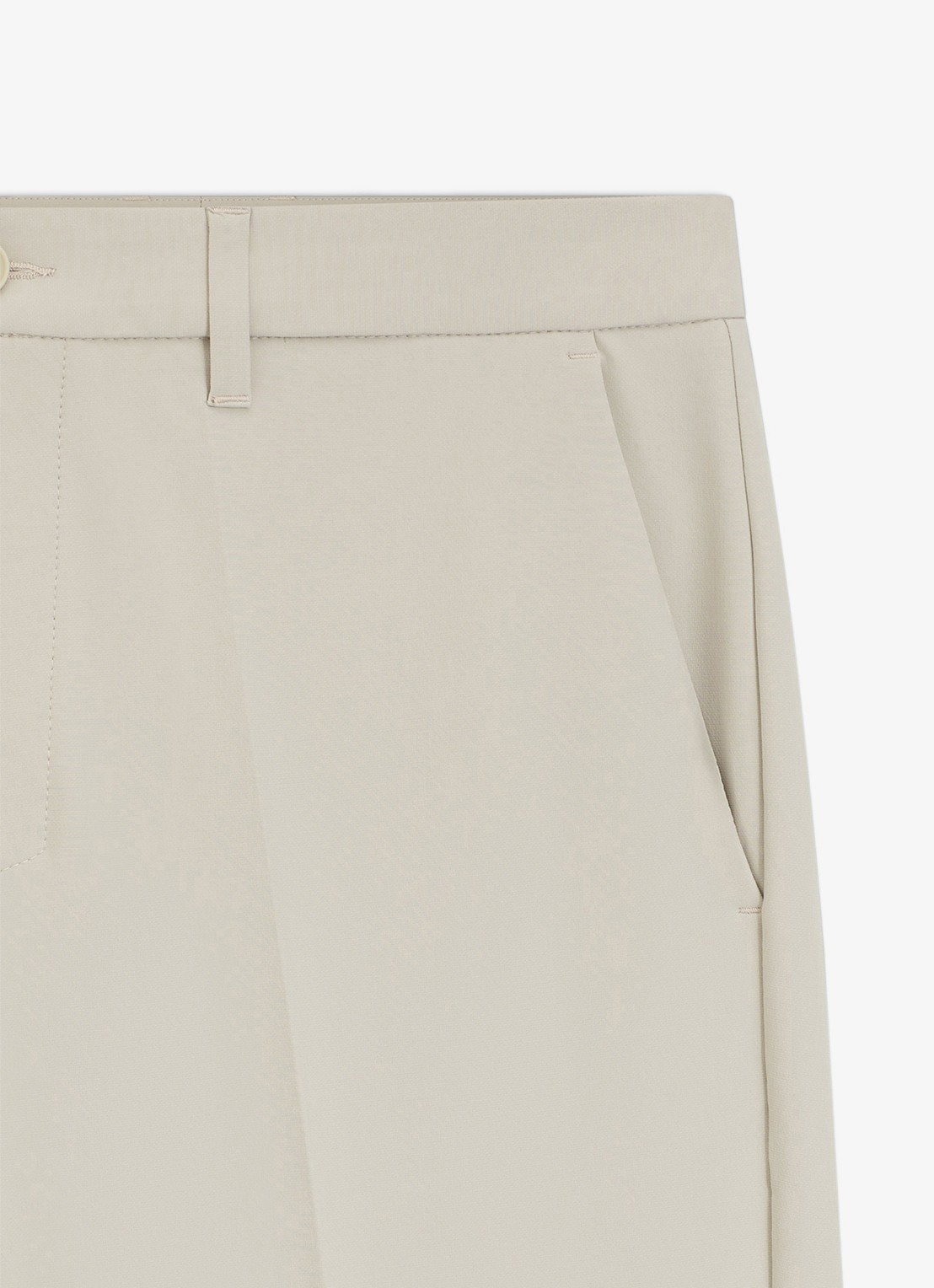 BOSS Commuter loose fit korte broek met steekzakken - detail 6 light beige-271 / beige
