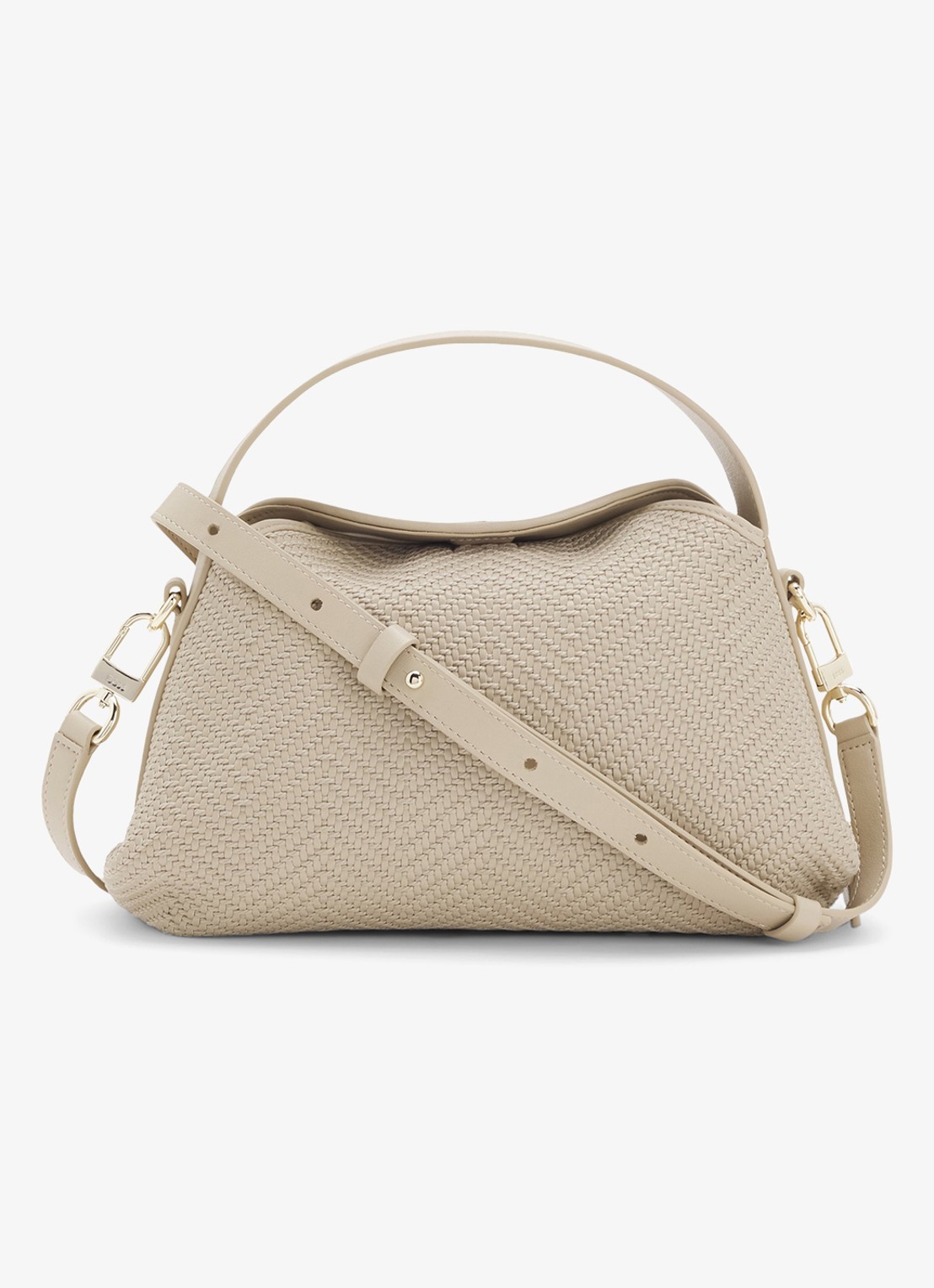 BOSS Crossbodytas met logo - voorkant 4 beige