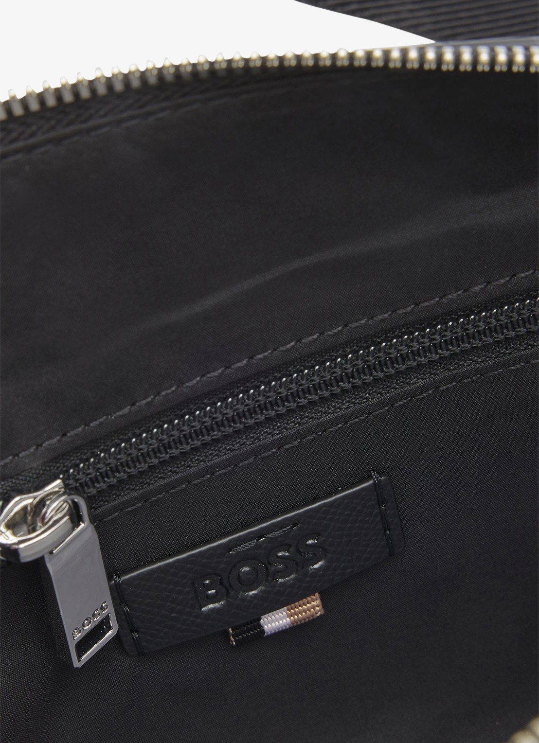 BOSS Crossbodytas met verstelbare schouderriem en logo - detail 2 zwart