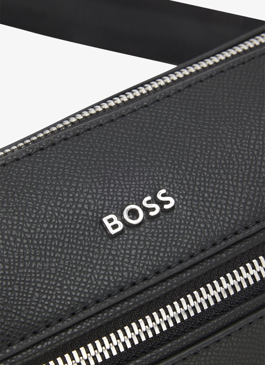 BOSS Crossbodytas met verstelbare schouderriem en logo - detail 3 zwart