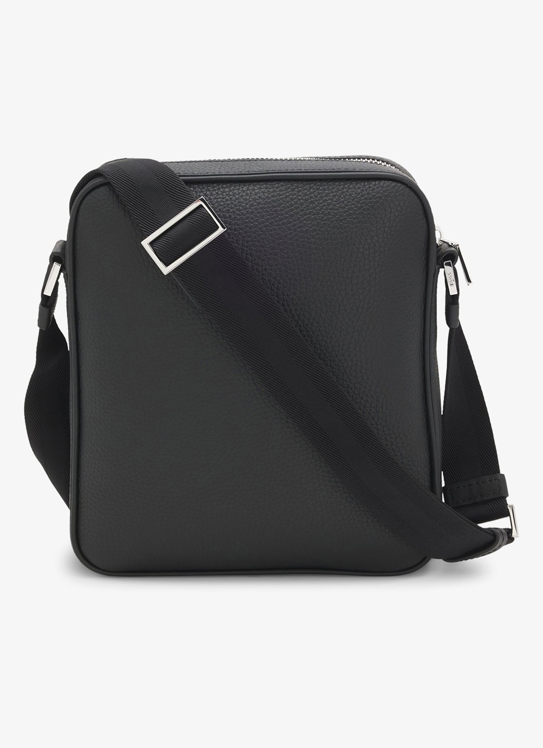 BOSS Crosstown crossbodytas van leer - achterkant zwart