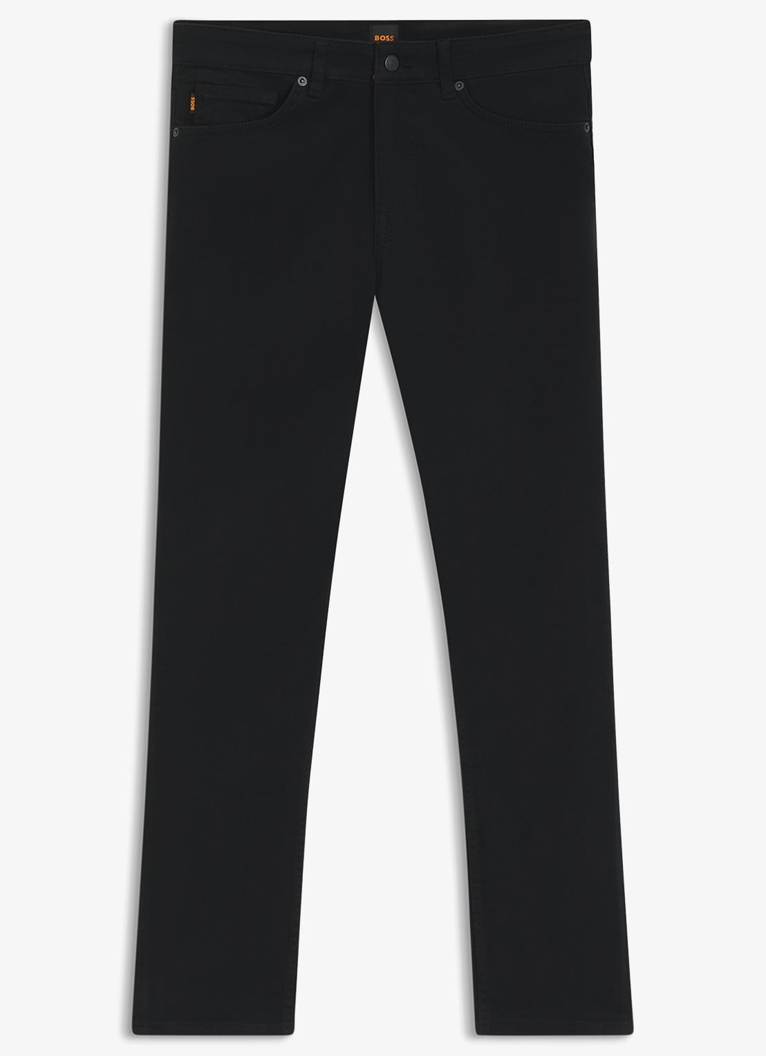 BOSS Delaware slim fit jeans met gekleurde wassing - voorkant 5 zwart