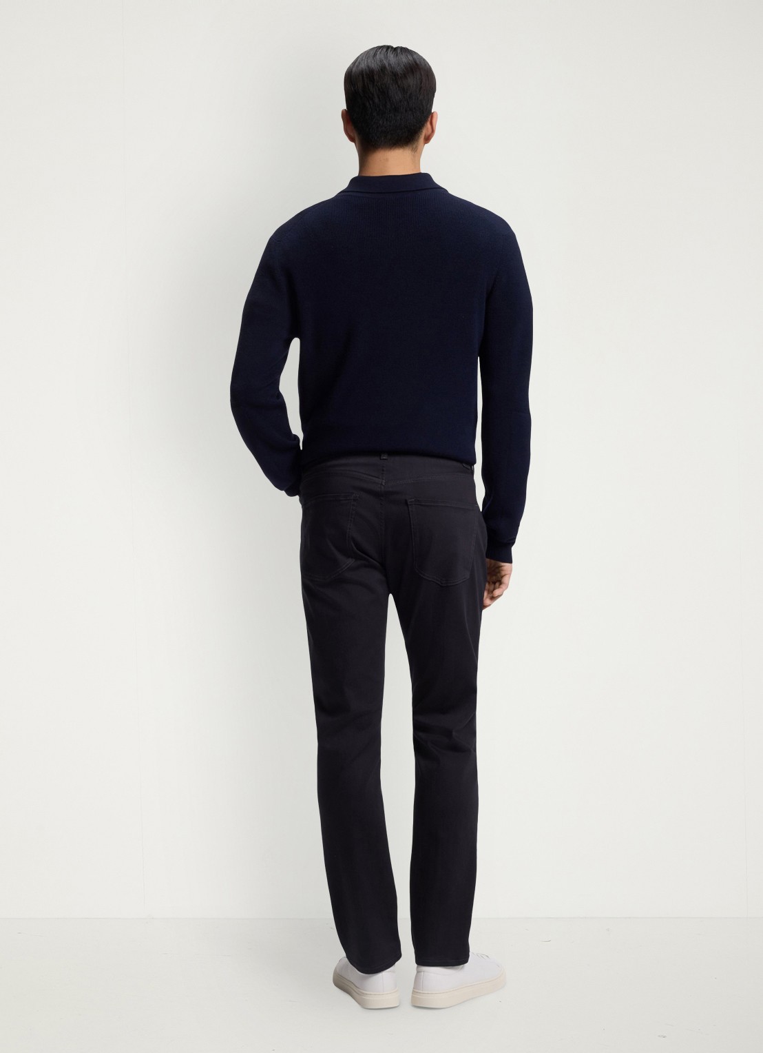 BOSS Delaware slim fit jeans met steekzakken - achterkant 4 blauw