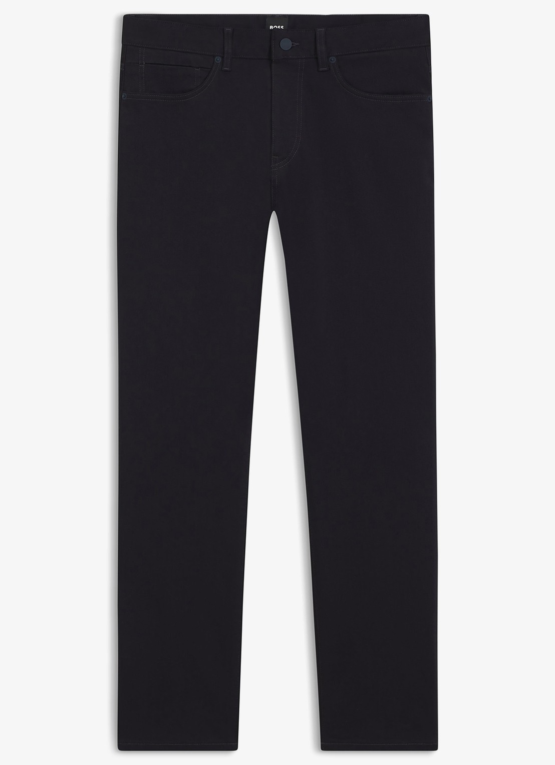 BOSS Delaware slim fit jeans met steekzakken - voorkant 5 blauw