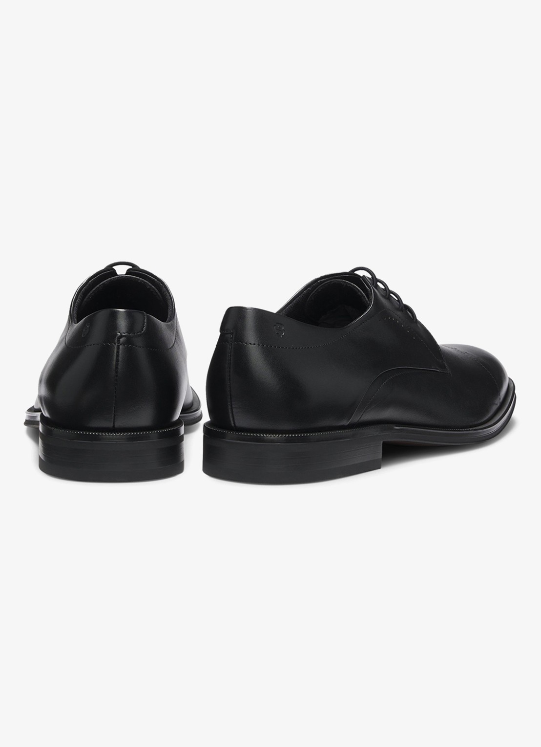 BOSS Derby veterschoen van leer - detail 4 zwart