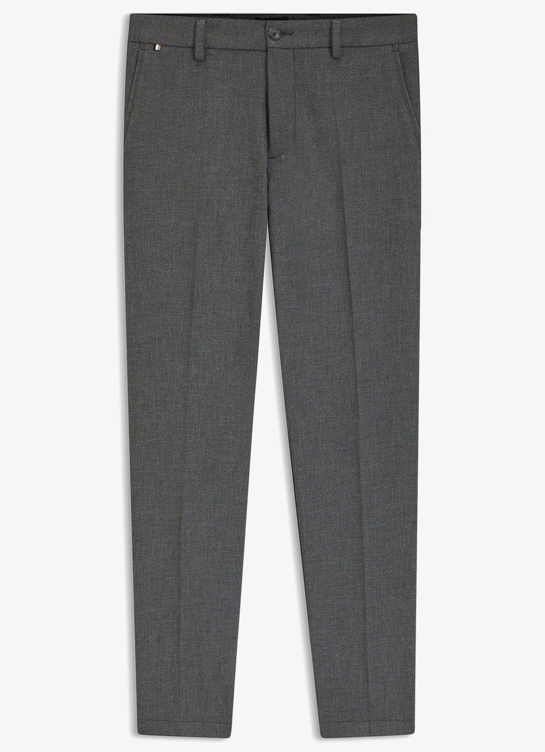 BOSS Dobby straight fit chino - voorkant 4 zwart