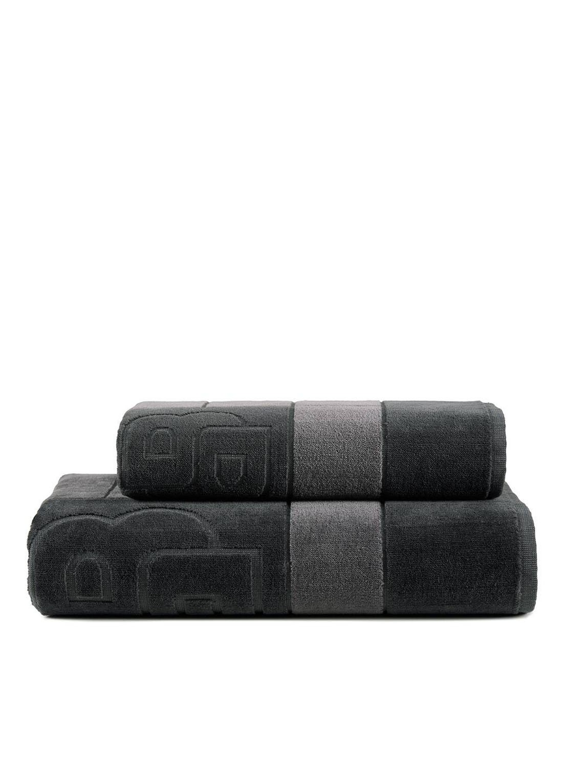 BOSS Double badhanddoek - 50 x 100 cm - detail 3 donkergrijs