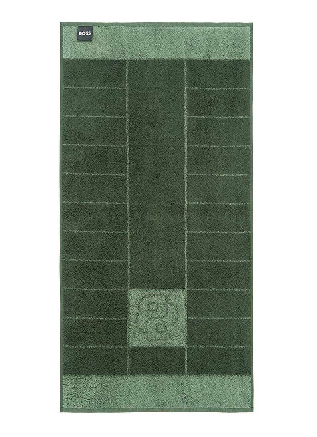 BOSS Double badhanddoek - 50 x 100 cm - voorkant 5 groen