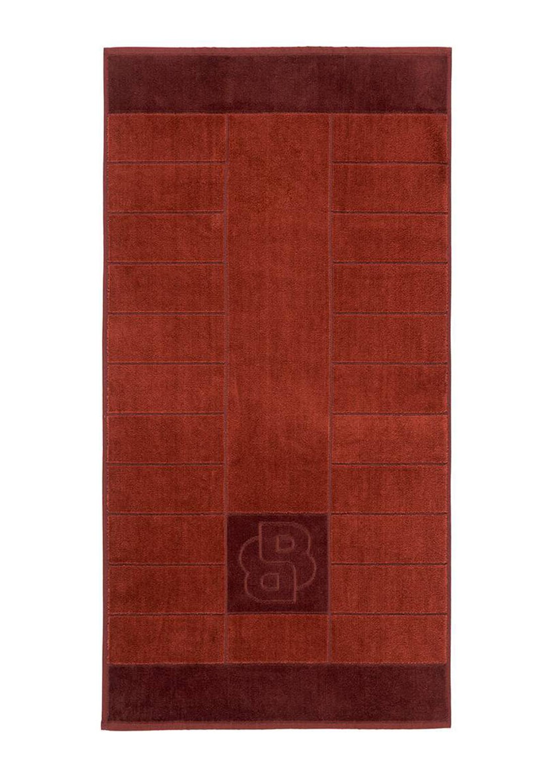 BOSS Double badhanddoek - 50 x 100 cm - voorkant 4 donkerrood