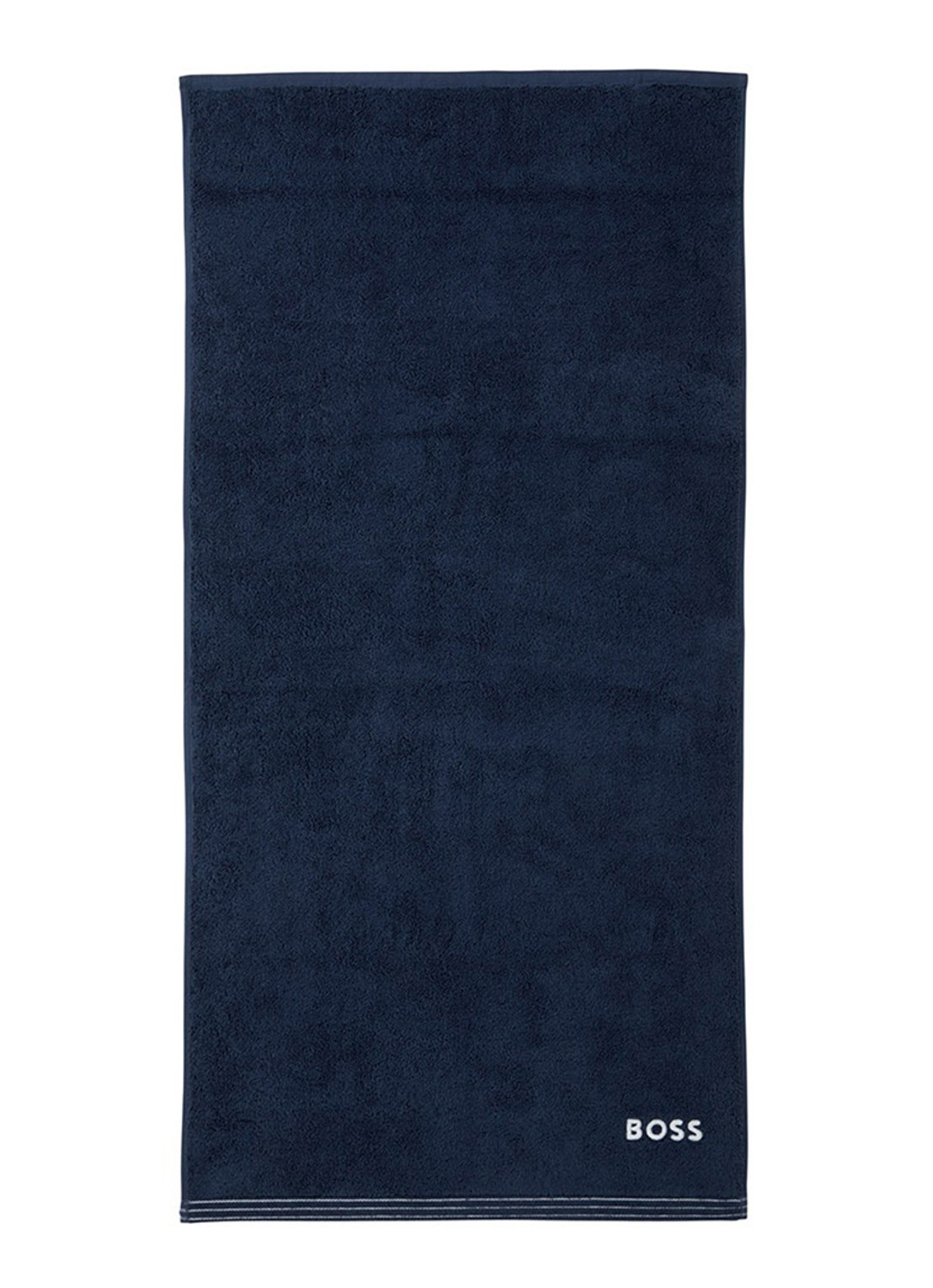 BOSS Edge badhanddoek 50 x 100 cm - voorkant donkerblauw