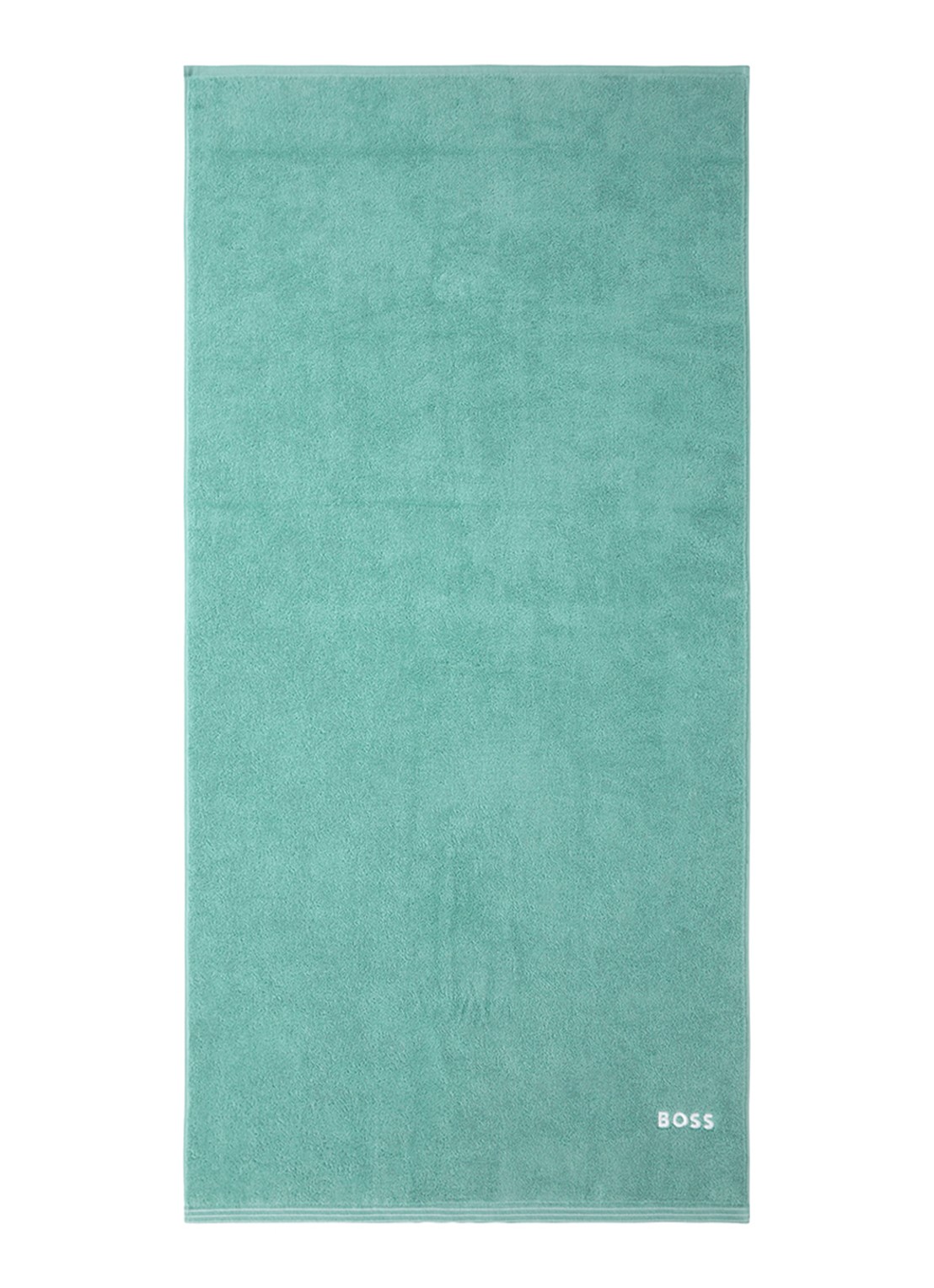 BOSS Edge badhanddoek - 70 x 140 cm - voorkant zeegroen