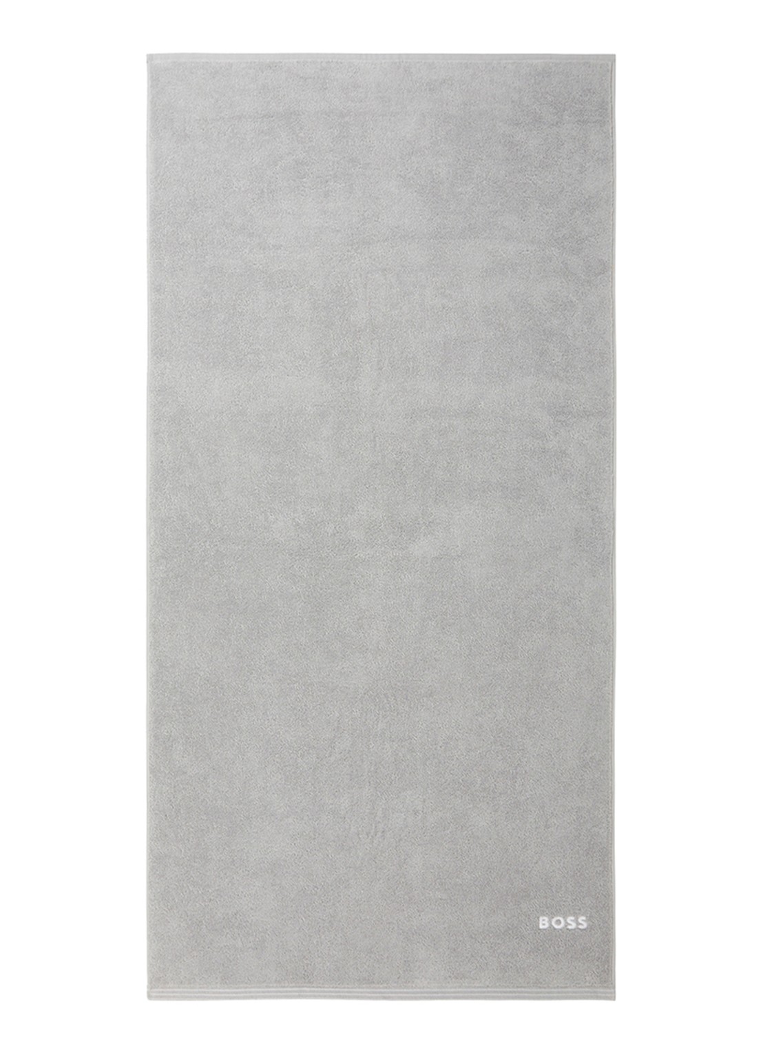 BOSS Edge badhanddoek - 70 x 140 cm - voorkant lichtgrijs
